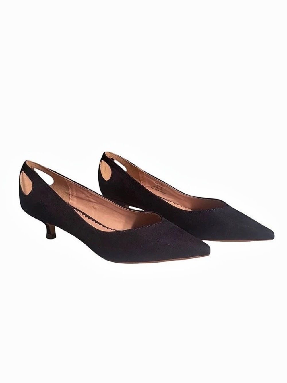 Journee Collection Goldie Women's Navy Pointed Toe
Kitten Heel Pumps Size 6.5